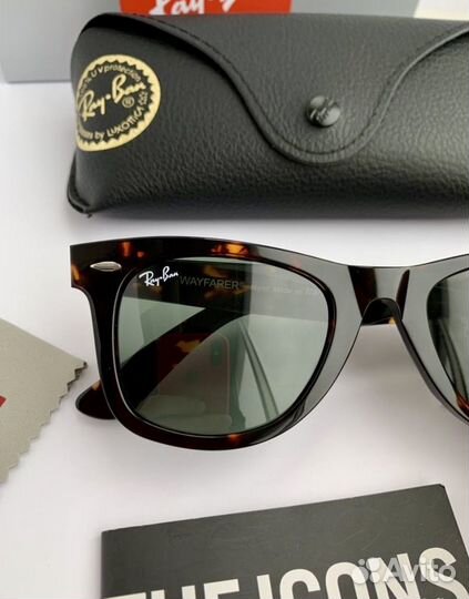 Очки ray ban wayfarer 50 зеленые