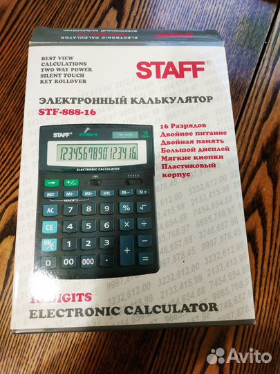 Калькулятор электронный staff STF-888-16