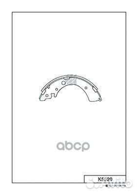 Комплект тормозных колодок K5520 Kashiyama