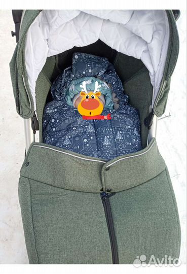 Конверт зимний с рукавицами