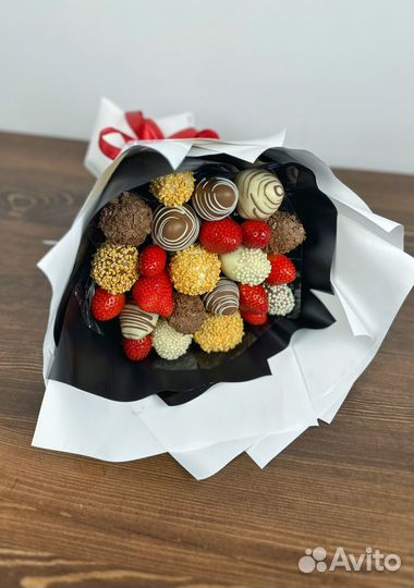 Букет из клубники в шоколаде