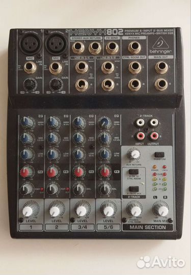 Микшерный пульт behringer xenyx 802