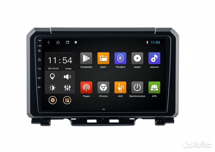 Автомедиацентр. Android в Сузуки Jimny.