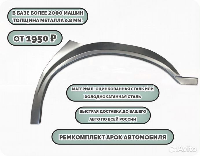 Ремкомплект арок на автомобиль