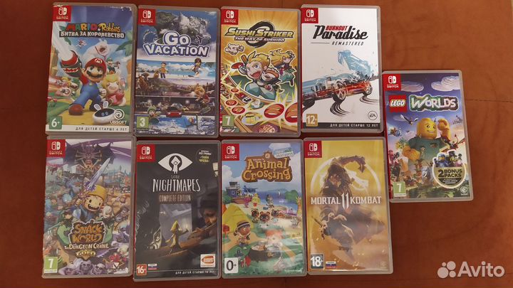 Игры картриджи Nintendo switch