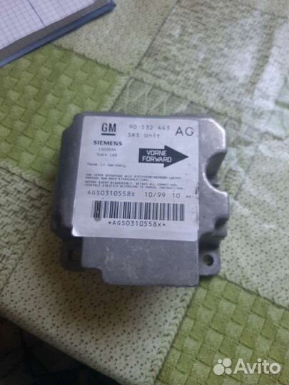 Блок управления подушек безопасности Opel Corsa b