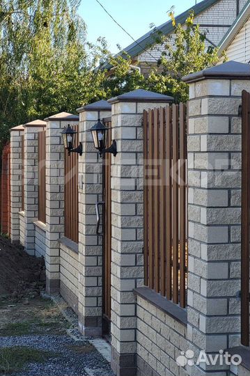 Колпаки на столбы забора