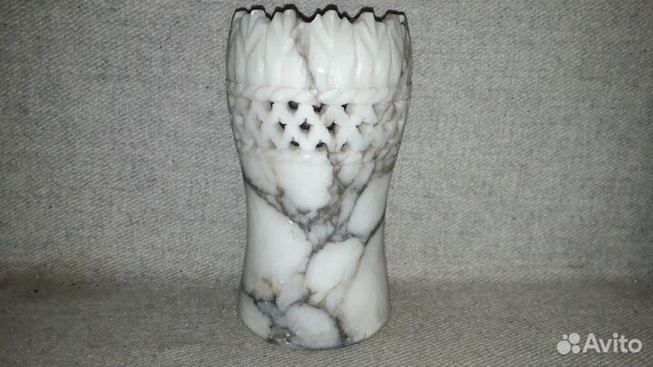 Каменная ваза мрамор тяжелая