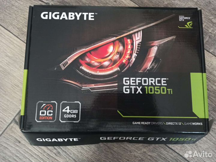 Geforce gtx 1050 ti, gigabyte 4gb