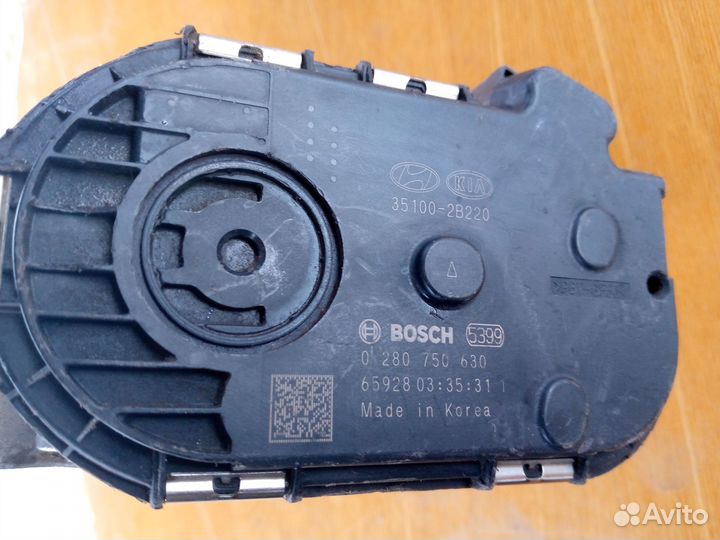 Дроссельная заслонка Kia Rio 4, Hyundai Solaris 2