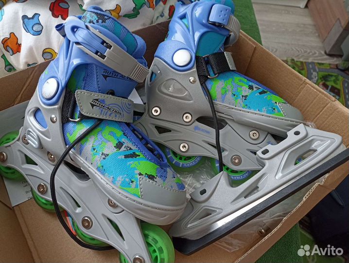 Роликовые коньки детские раздвижные