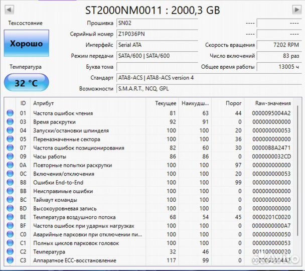 Жесткий диск Seagate 2Tb ST2000NM0011 SATA 3.5