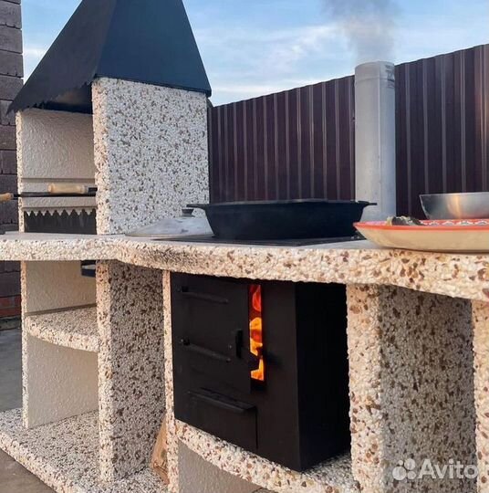 Мангальная зона барбекю от производителя