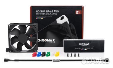 Вентилятор Noctua NF-S12A PWM chromax.black.swap