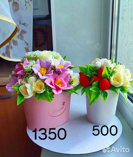 Букеты цветов из мыла