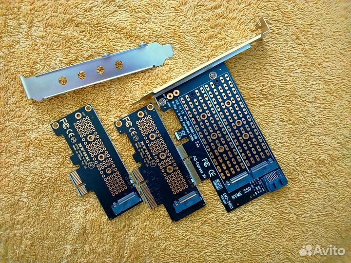Переходники M2 в pci-e X1, X4 ключи разные