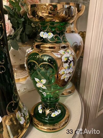 Вазы для цветов Богемия Чехословакия СССР