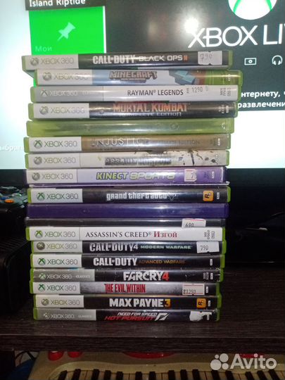 Xbox 360 kinect 20 дисков