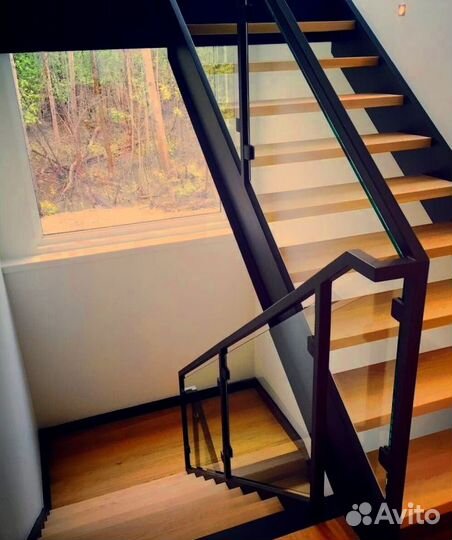 Перила деревянные с установкой