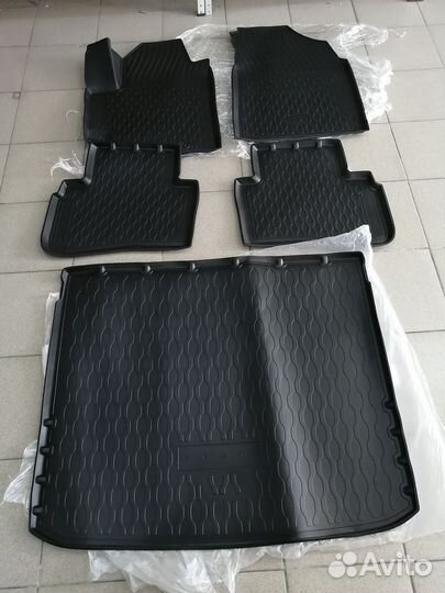 Коврики салона+багажника hyundai Creta 21