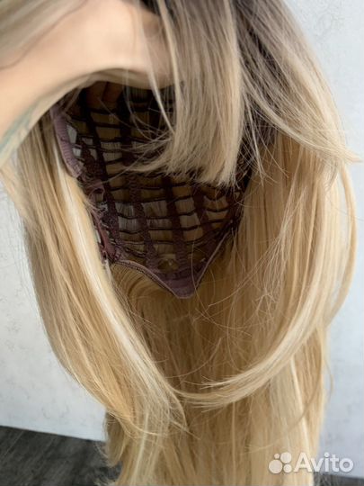 Парик 60 см пепельно русый блонд