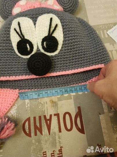 Вязаная шапочка- Мышка- норушка