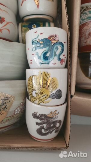 Винтажные японские пиалы Кутани