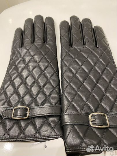 Перчатки женские кожаные новые
