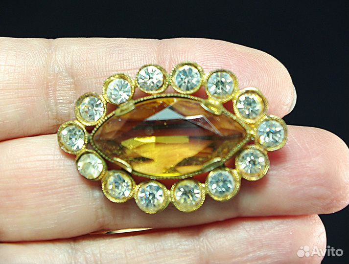 Винтажная брошь Леденец Чехословакия 80гг