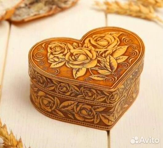 Шкатулка «Розы», сердце