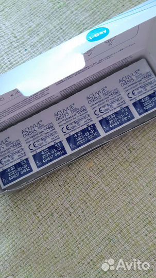 Линзы контактные -6 acuvue oasys однодневные