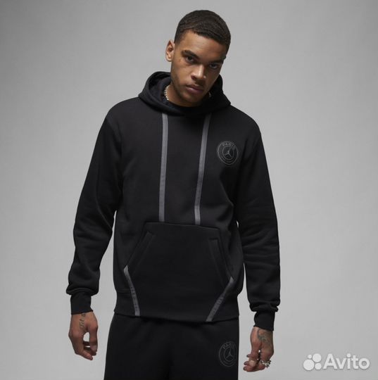 Худи новая оригинал Jordan Fleece Hoodie x PSG р.L