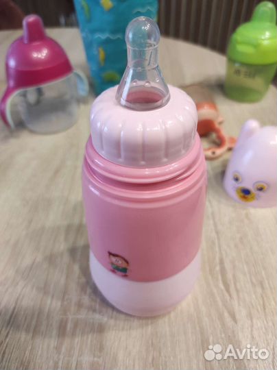 Поильники,термос,термосумка, ниблеры, нагрудник HB