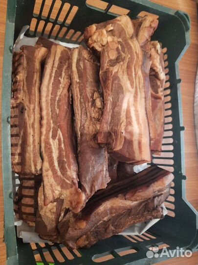 Сало Грудинка и Крестец Натурального копчения