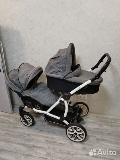 Коляска для двойни bebetto 42 (2 в 1)
