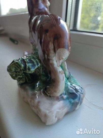 Статуэтка Ягуар Конаково. СССР. Редкость. Фарфор