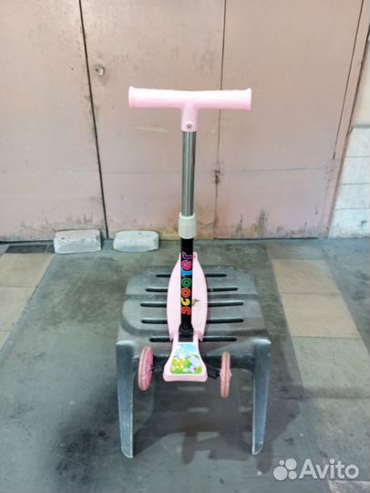 Самокат детский трехколесный бу