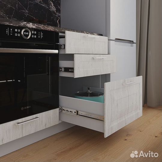 Кухонный гарнитур прямой Классик-74 мдф 3,2 м