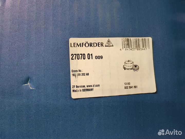 Опора двигателя правая Lemforder 1K0199262BA