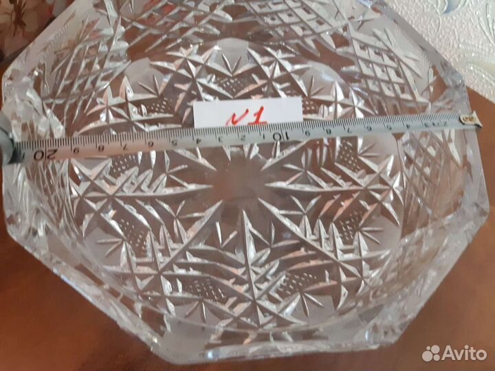 Салатники хрустальные. Времён СССР