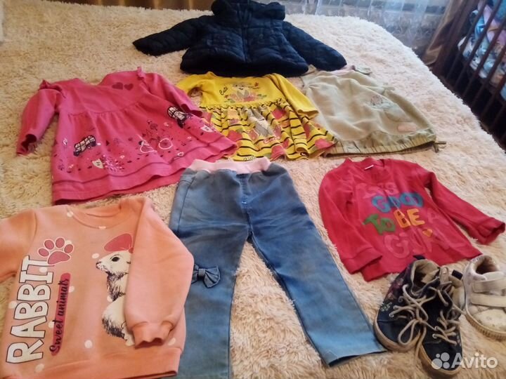 Детские вещи пакетом на девочку с74 по 92