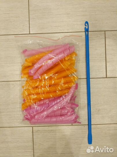 Бигуди спиральки 50 см 30 штук