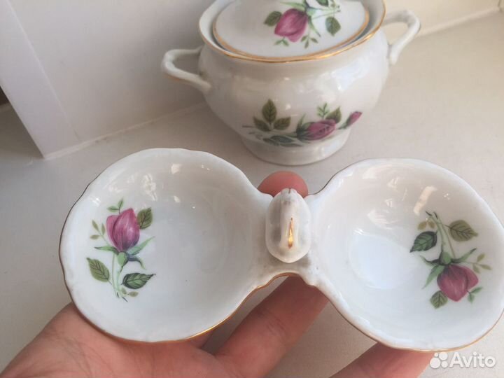 Винтажная сахарница Польша красивая