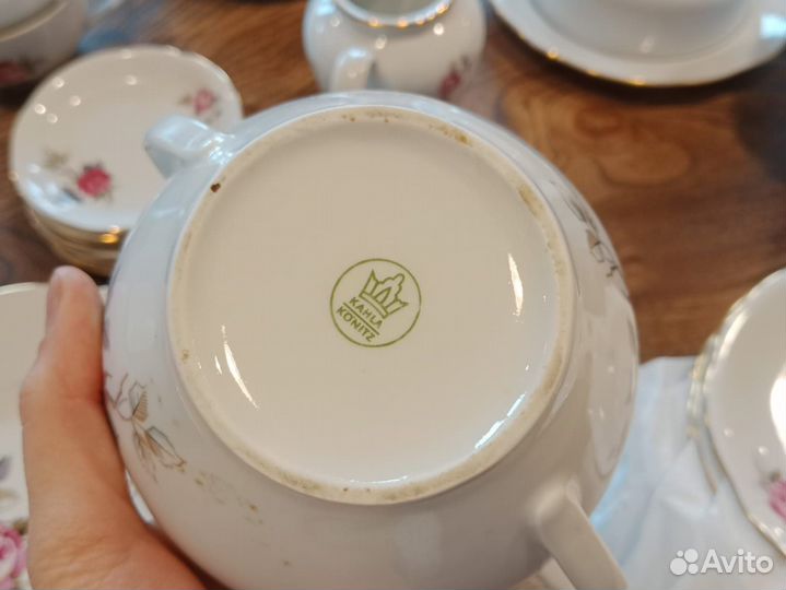 Чайный сервиз гдр Кахла Kahla Роза