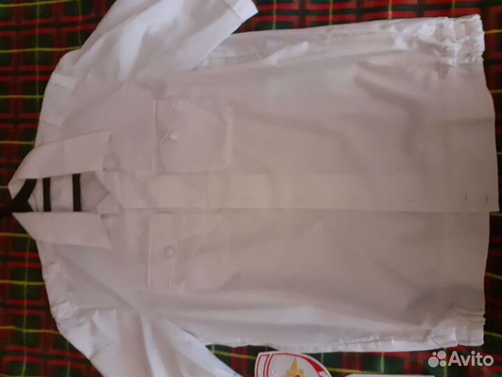 Форма полиция, новая белая рубашка р. 48-6