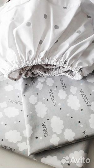 Постельное белье в овальную кроватку