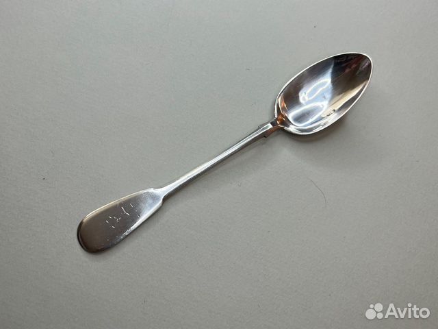 Серебряная чайная ложка 84