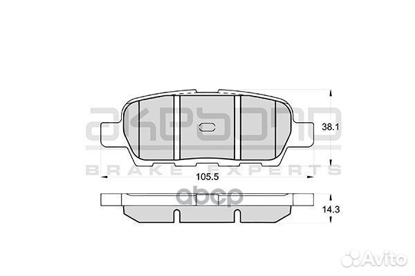 Колодки тормозные Nissan teana (J31) AN-654WK A