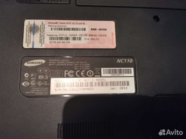 Нетбук samsung nc110