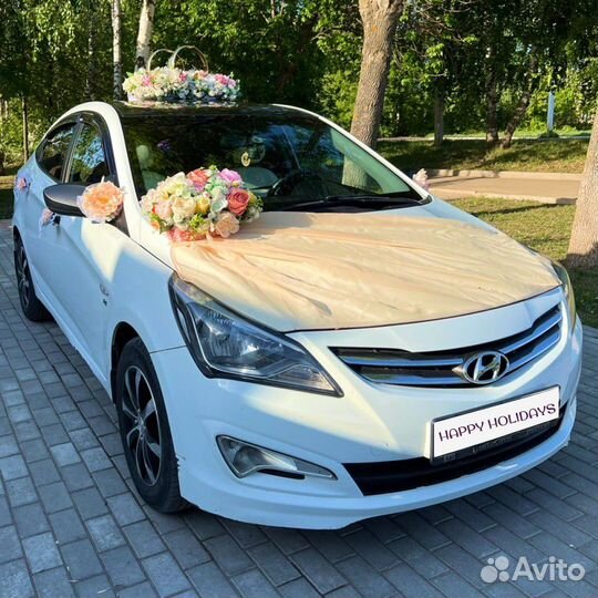 Украшения на свадебный автомобиль